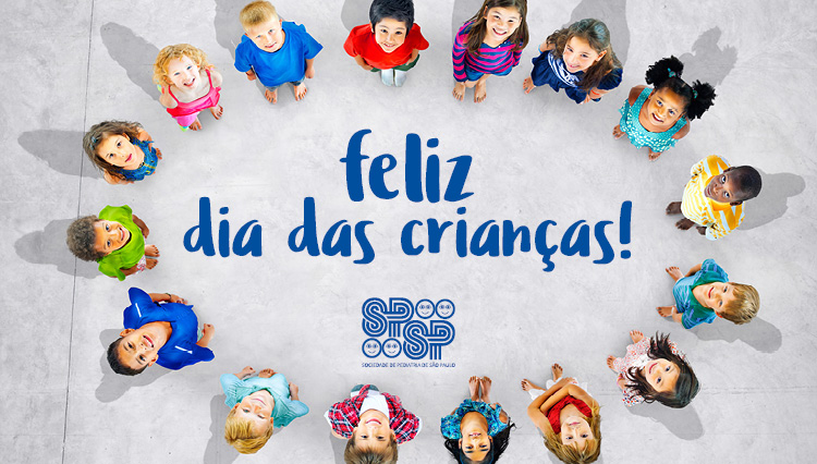 A Sociedade de Pediatria deseja a todos um Feliz Dia das Crianças!