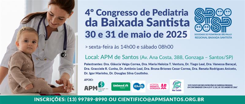 4º Congresso de Pediatria da Baixada Santista – SPSP Baixada Santista