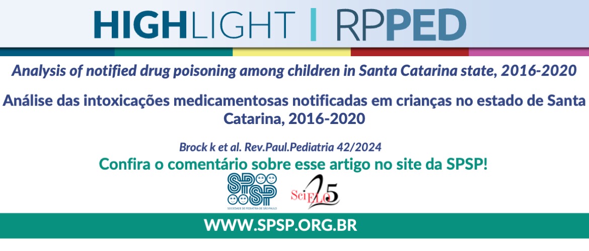 RPPED: Análise das intoxicações medicamentosas notificadas em crianças no estado de Santa Catarina, 2016-2020