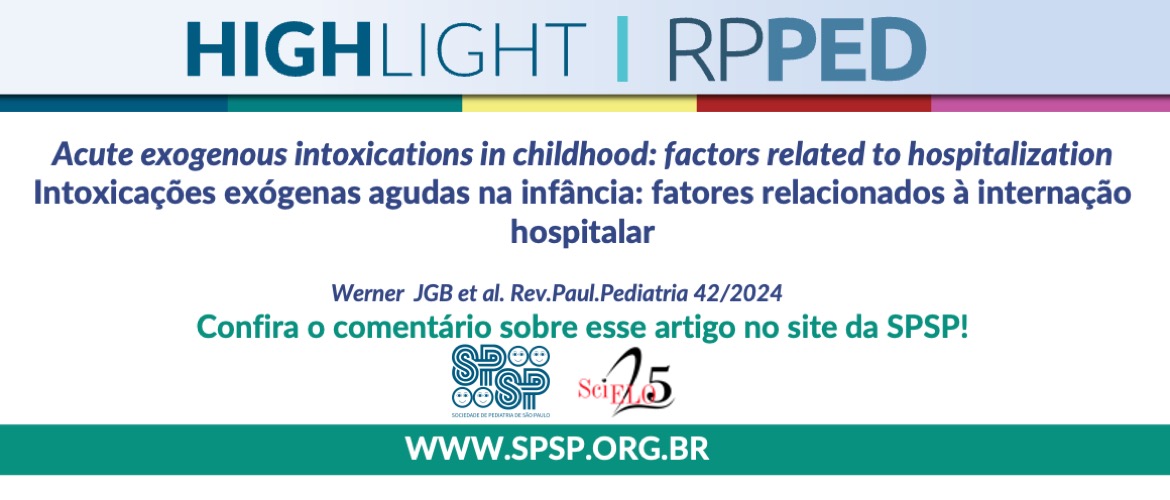 Intoxicações exógenas agudas na infância: fatores relacionados à internação hospitalar