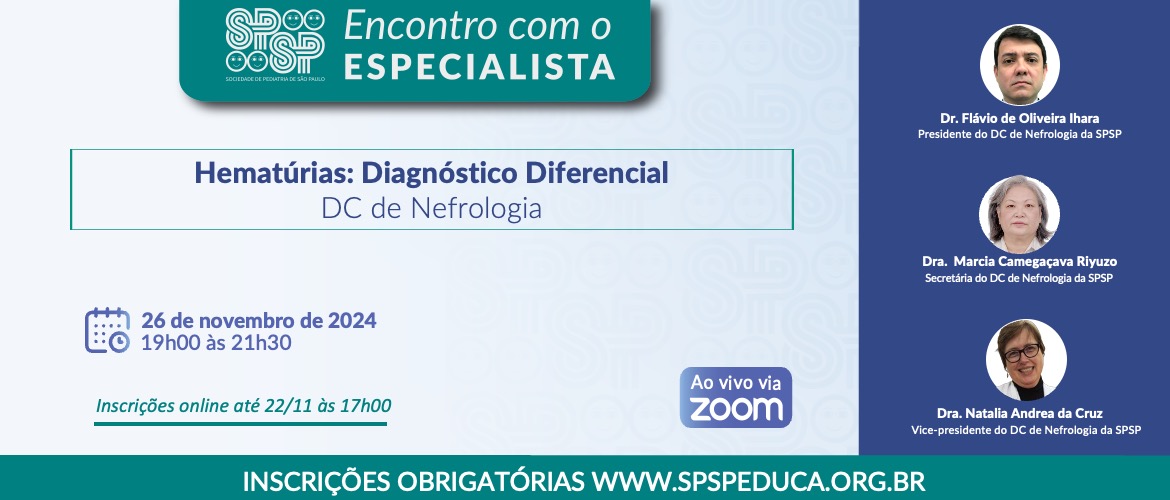 Encontro com o Especialista – Hematúrias: Diagnóstico Diferencial