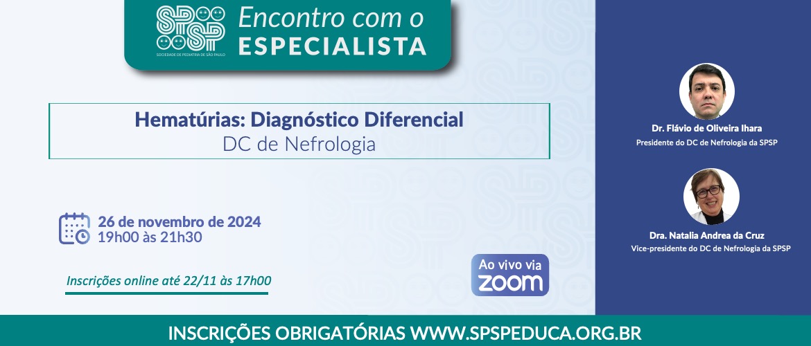 Encontro com o Especialista – Hematúrias: Diagnóstico Diferencial