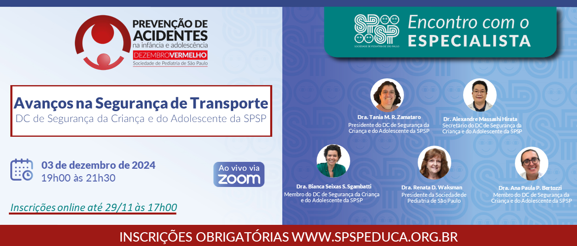 Encontro com o Especialista – Avanços na segurança de transporte – Dezembro Vermelho