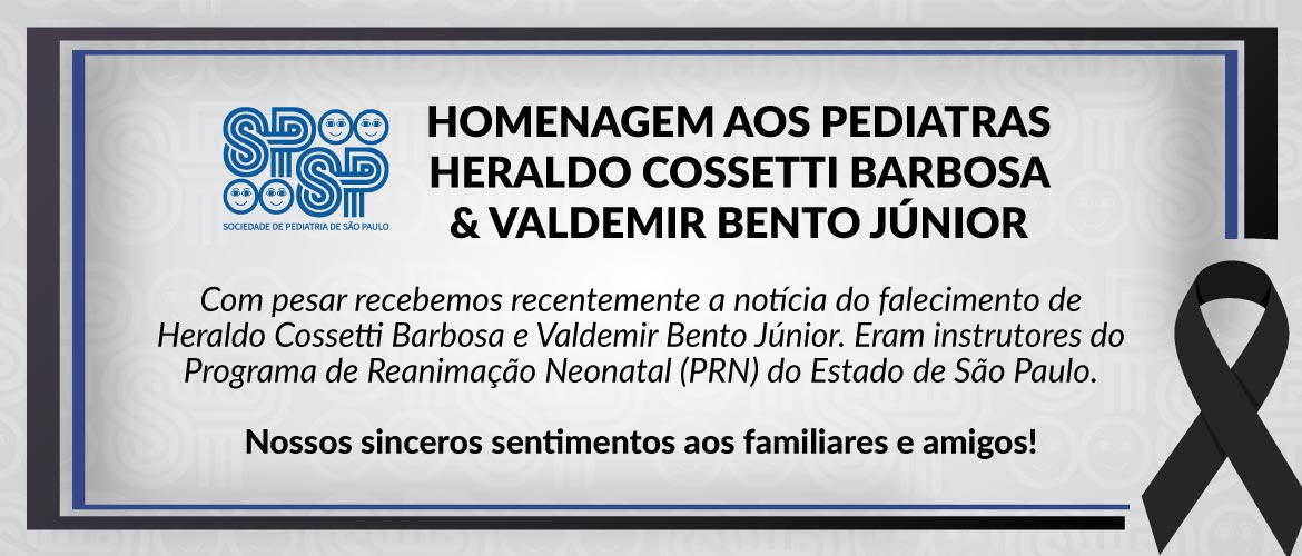 Homenagem aos pediatras Heraldo Cossetti Barbosa e Valdemir Bento Júnior