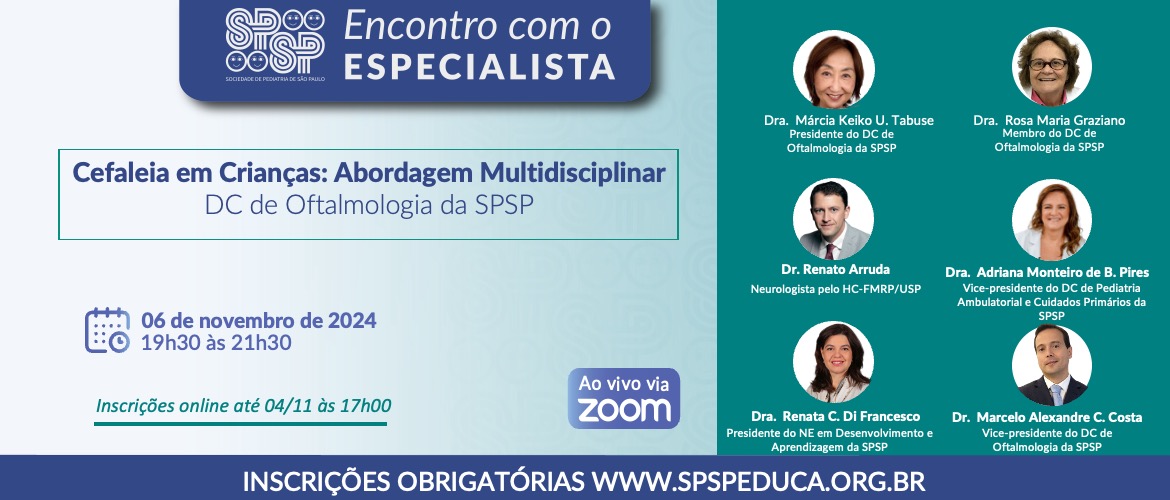 Encontro com Especialista – Cefaleia em crianças: abordagem multidisciplinar