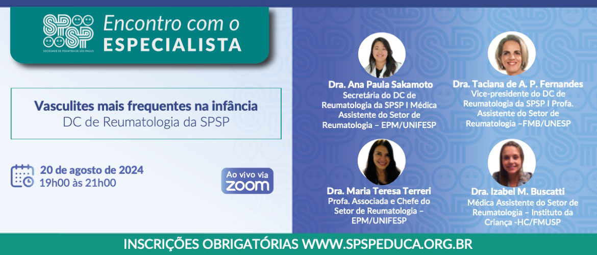 Encontro com o Especialista – Vasculites mais frequentes na infância