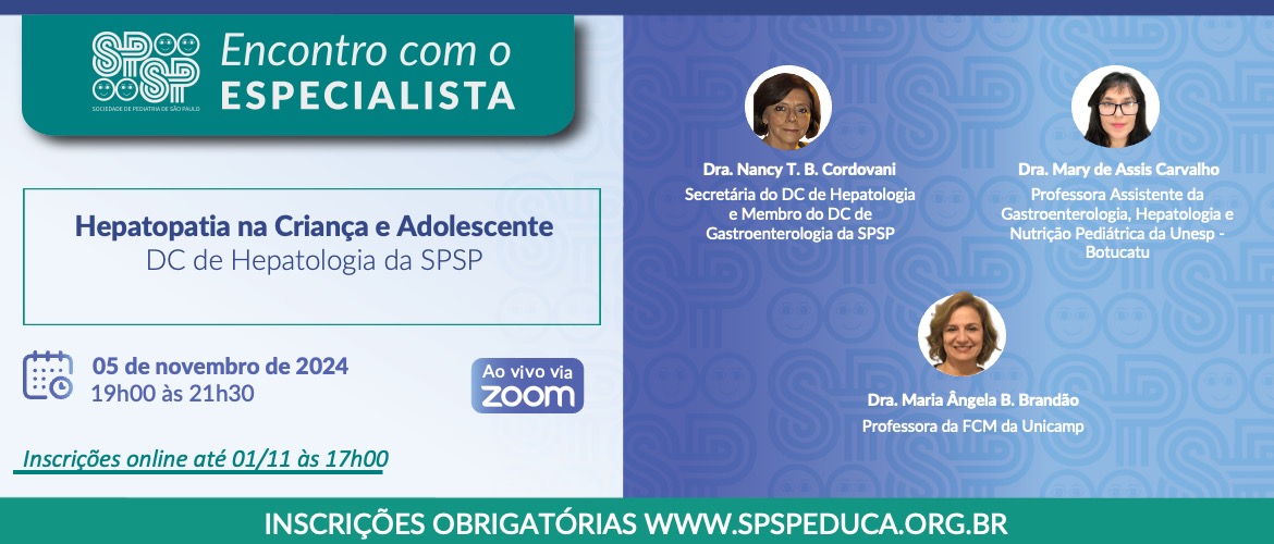 Encontro com o Especialista – Hepatopatia na criança e adolescente