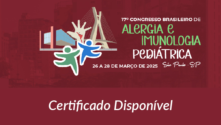 17º CONGRESSO BRASILEIRO ALERGIA E IMUNOLOGIA PEDIÁTRICA