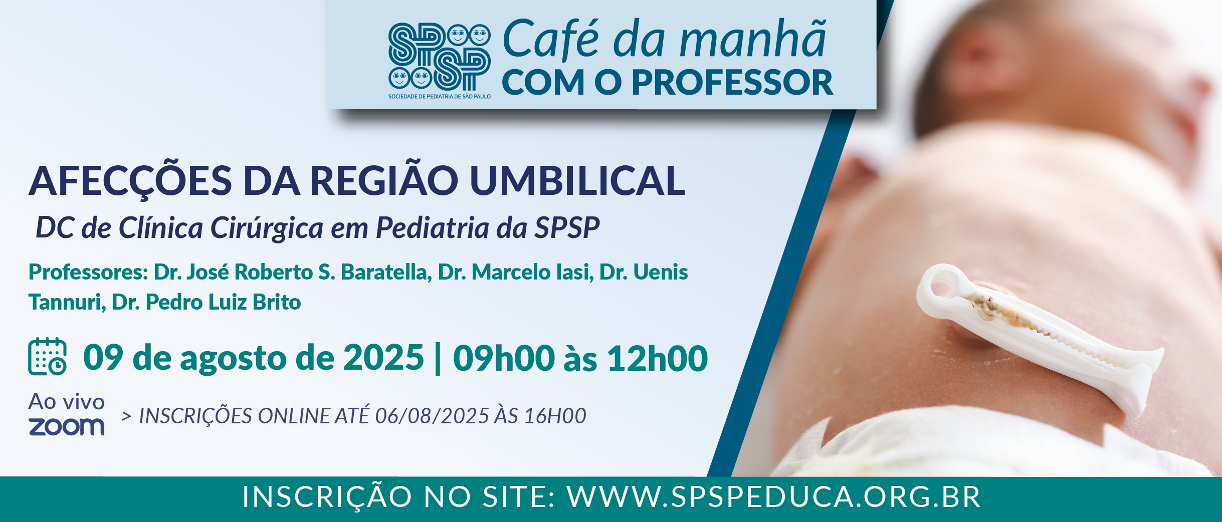 Café da Manhã com o Professor – Afecções da Região Umbilical