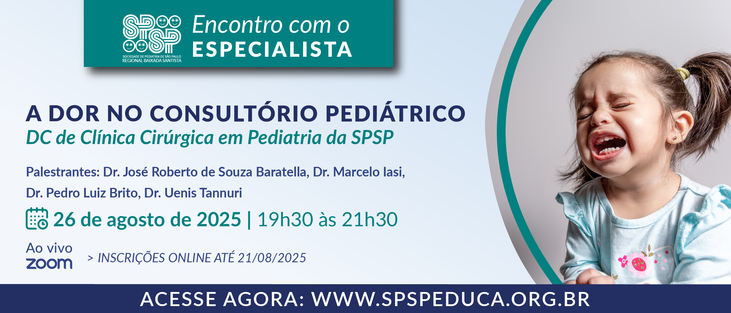 Encontro com Especialista – A dor no consultório pediátrico