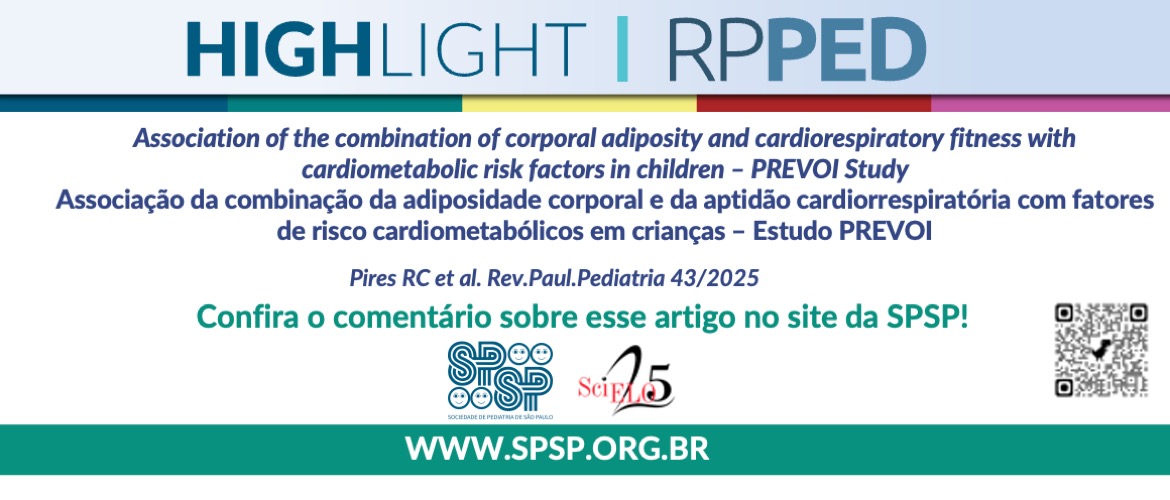 RPPED: Associação da combinação da adiposidade corporal e da aptidão cardiorrespiratória com fatores de risco cardiometabólicos em crianças – Estudo PREVOI