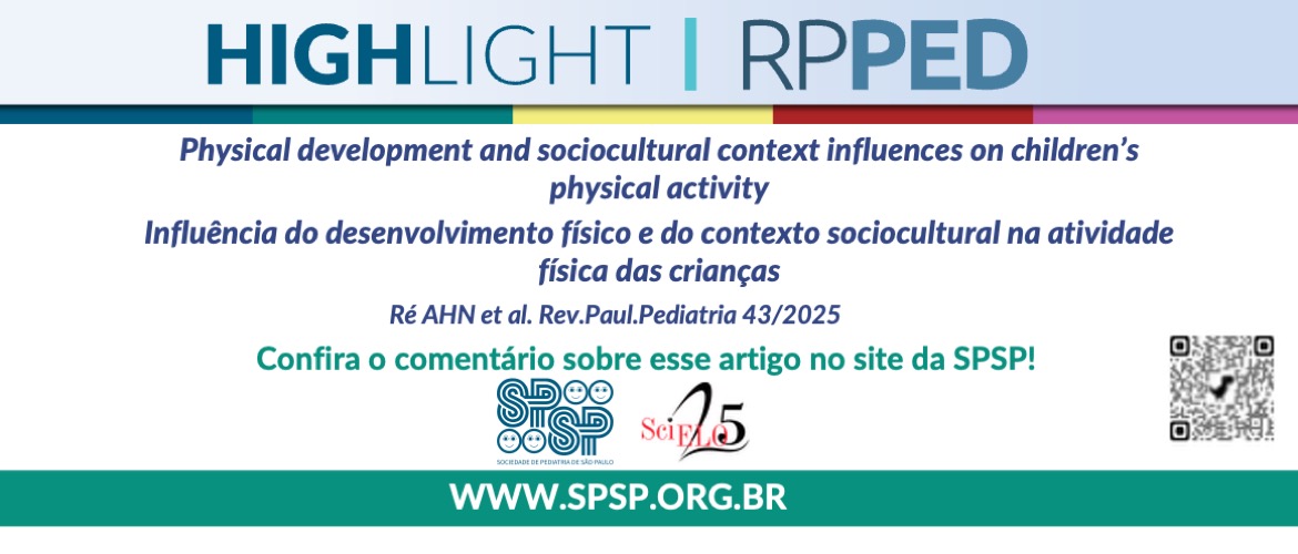 RPPED: Influência do desenvolvimento físico e do contexto sociocultural na atividade física das crianças