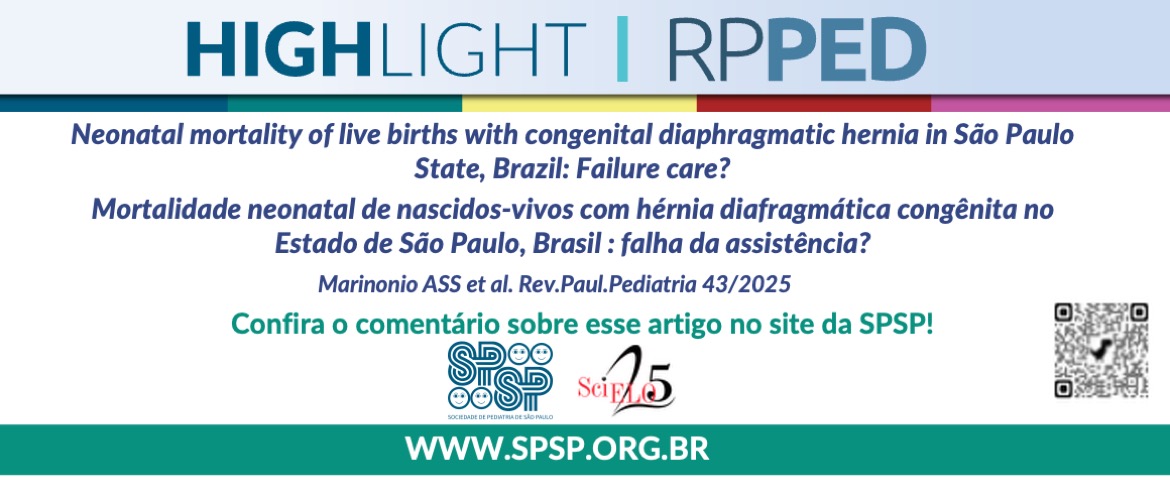 RPPED: Mortalidade neonatal de nascidos-vivos com hérnia diafragmática congênita no estado de São Paulo, Brasil: falha da assistência?