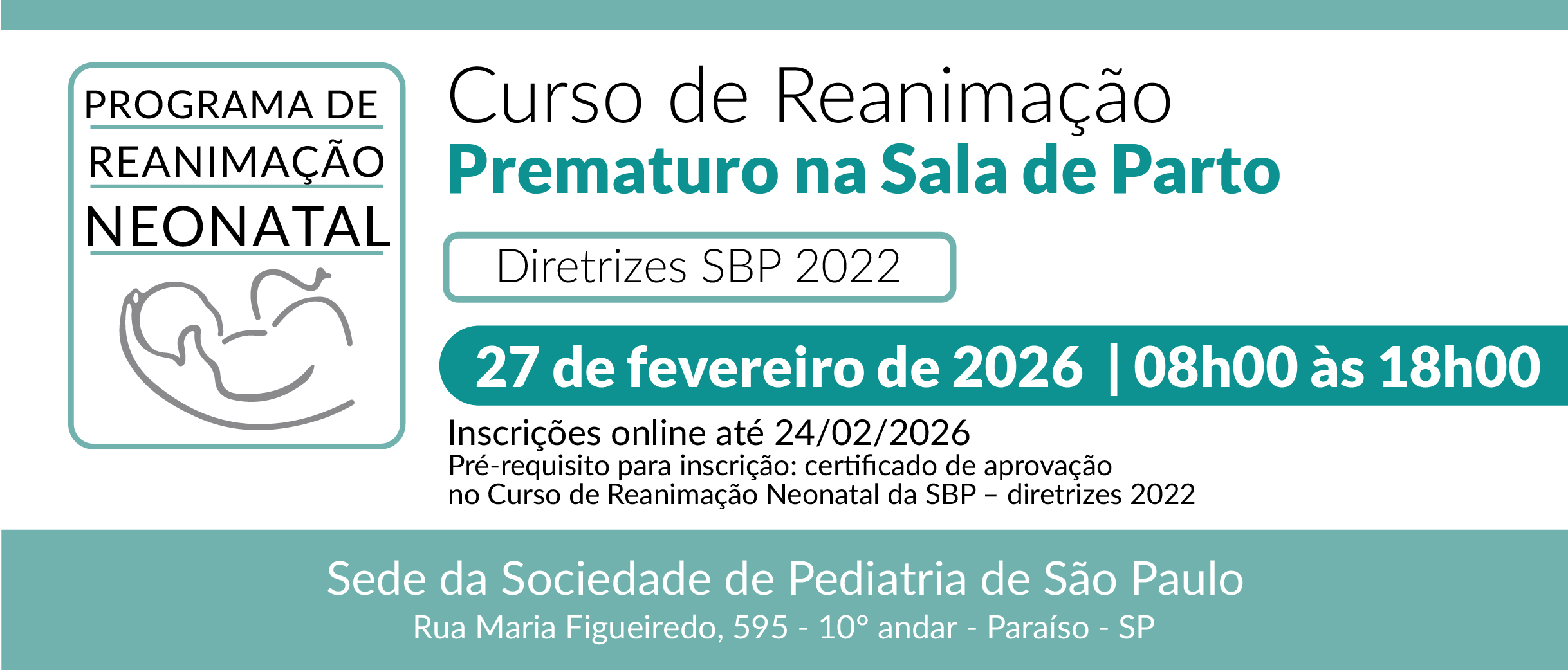 Curso de Reanimação do Prematuro na Sala de Parto – Diretrizes SBP