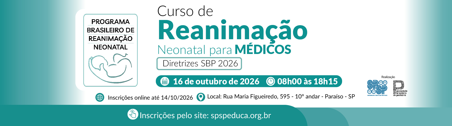 Curso de Reanimação Neonatal para Médicos – Diretrizes SBP 2026