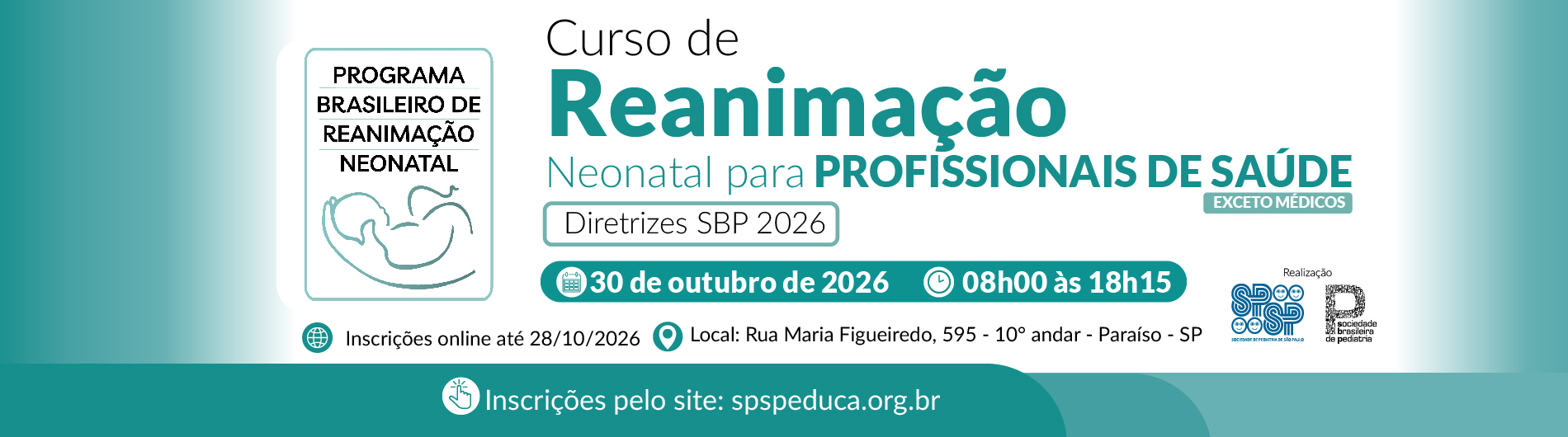 Curso de Reanimação Neonatal para Profissionais de Saúde – Diretrizes SBP 2026