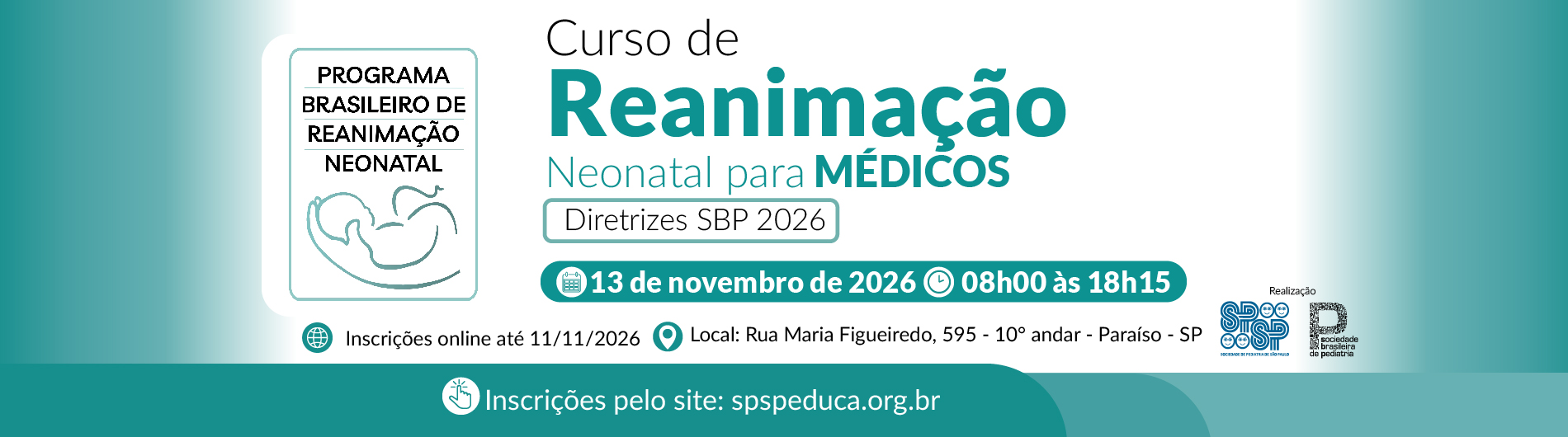 Curso de Reanimação Neonatal para Médicos – Diretrizes SBP 2026